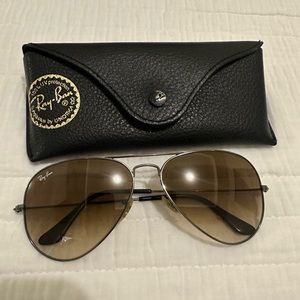 Authentic Ray Ban Aviator Sunglasses